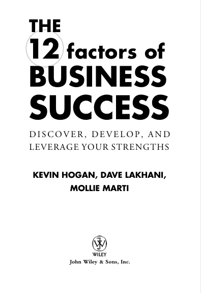 The 12 Factors of Business success